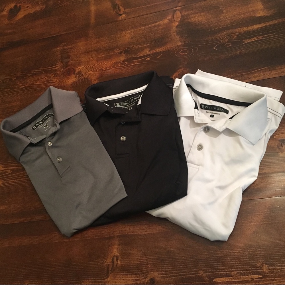 Pebble Beach Polo Shirts (lot of 3) Size S - Picture 1 of 7